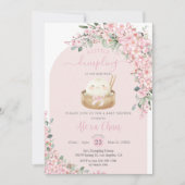 Kawaii Little Dumpling Cherry Blossoms Baby shower Kaart (Voorkant)