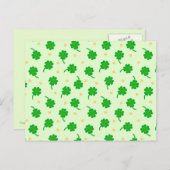 Kawaii Lucky Clover Briefkaart (Voorkant / Achterkant)