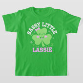 Kawaii Lucky Clover Sassy Irish Lass St. Patrick's T-shirt (Laagn)