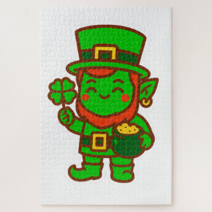 Kawaii Lucky Leprechaun Legpuzzel