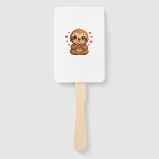 Kawaii Luiaard Harten Schattige Luiaard Liefhebber Handwaaier