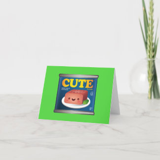 Kawaii Luncheon Meat Note Kaart