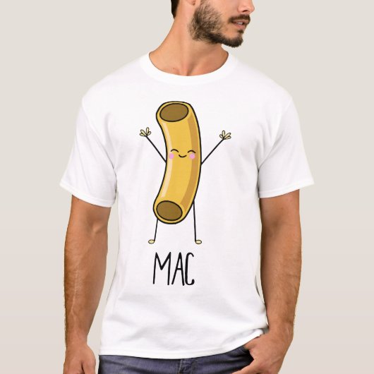 Kawaii Macaroni Mac T Shirt Cute BFF MEME t-Shirt (Voorkant)