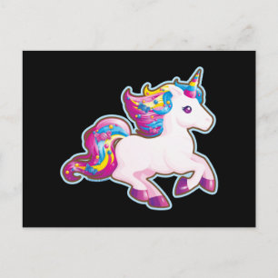 Kawaii Magical Snoep Unicorn Briefkaart