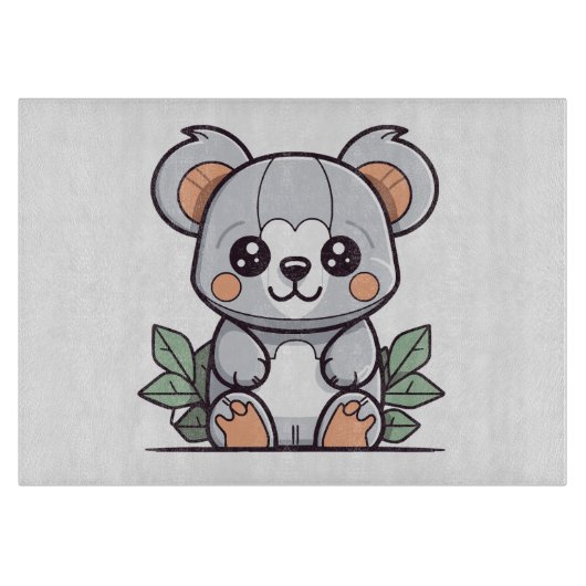 Kawaii Magische Koala Vector Maken Snijplank (Voorkant)
