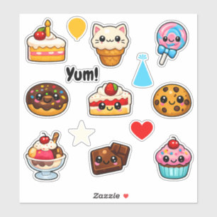 Kawaii Malse Snoepjes Studenten Beloningsstickers Sticker