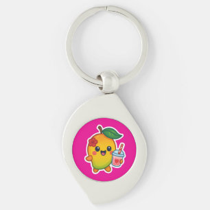Kawaii Mango – Liefje Fruit met Hart Smoothi Sleutelhanger