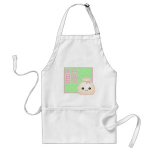 Kawaii Manju Bean Jam Dumpling Apron Standaard Schort