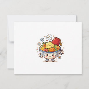 Kawaii Marokkaanse Couscous - Schattig Traditionee Kaart