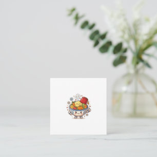 Kawaii Marokkaanse Couscous - Schattig Traditionee Vierkante Visitekaartje