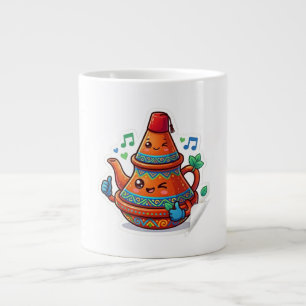 Kawaii Marokkaanse Theepot - Cute Berred Stok Extra Grote Beker