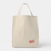 Kawaii Marshmallow-Canvas tas (Achterkant)