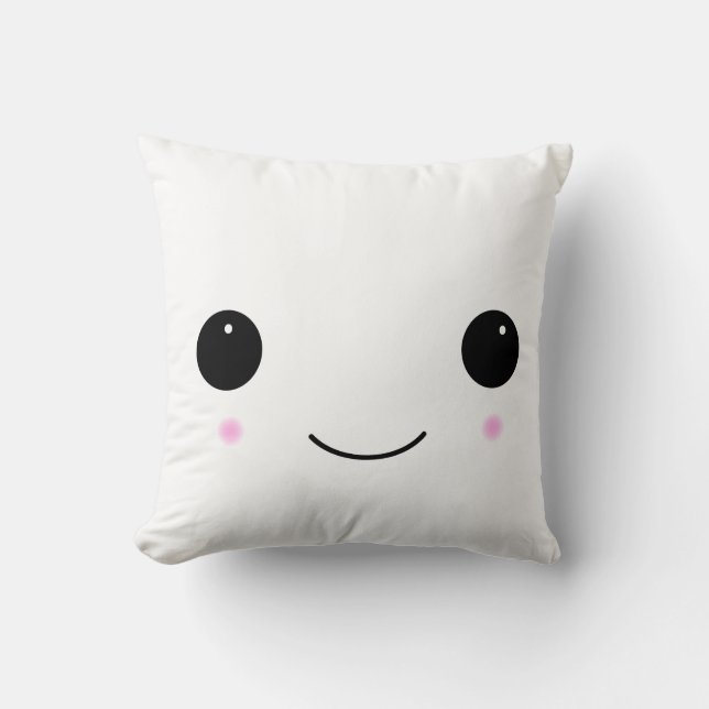 Kawaii Marshmallow Smile Coussin (Recto)