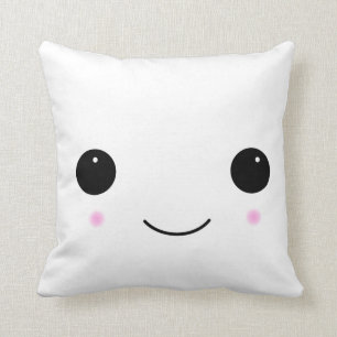 Kawaii Marshmallow Smile Coussin