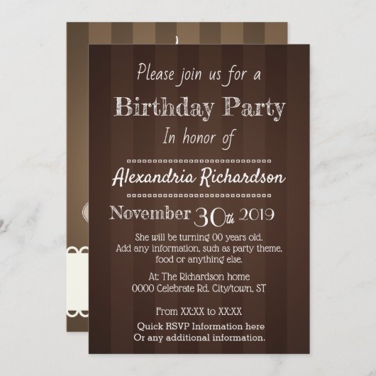 Kawaii Marshmallows Warme Chocolade drank Kaart (Voorkant / Achterkant)