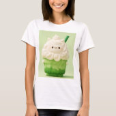 Kawaii Matcha Drink Happy T-shirt (Voorkant)
