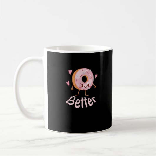Kawaii Matching Couple Coffee And Donut Better Tog Koffiemok (Links)