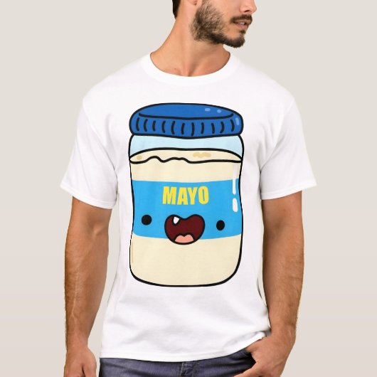 Kawaii Mayonaise Pot T-shirt (Voorkant)