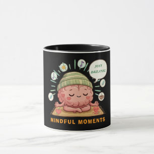 Kawaii Mediterende Hersenen Zen Welzijn Geestelijk Mok