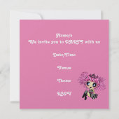 Kawaii meisje lief 16 PinkyP Kaart (Achterkant)