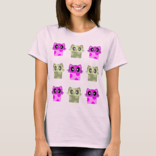 kawaii meowshroom mow paddestoel kitat kat t-shirt