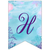 Kawaii Mermaid Party Vlaggetjes (Tweede vlag)