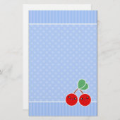 Kawaii Merry Cherry Stationery Briefpapier (Voorkant / Achterkant)