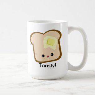 Kawaii mignon Toasty ! tasse de pain grillé et de