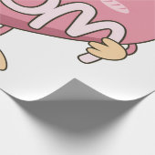 Kawaii Moeder Hart Knuffel Design Cadeaupapier (Hoek)