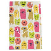 Kawaii Monster Anniversaire Cadeau moyen sac cadea (Devant)