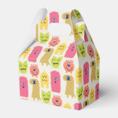 Kawaii Monster Birthday Party Favor Box Bedankdoosjes (Achterkant)