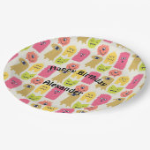 Kawaii Monster Verjaardagsfeest Bord (Gekanteld)