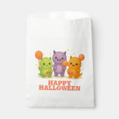 Kawaii Monsters & Lollipops Halloween Favoriete Ta Bedankzakje (Voorkant)