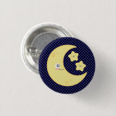 Kawaii Moon en Stars Button (Voorkant /achterkant)