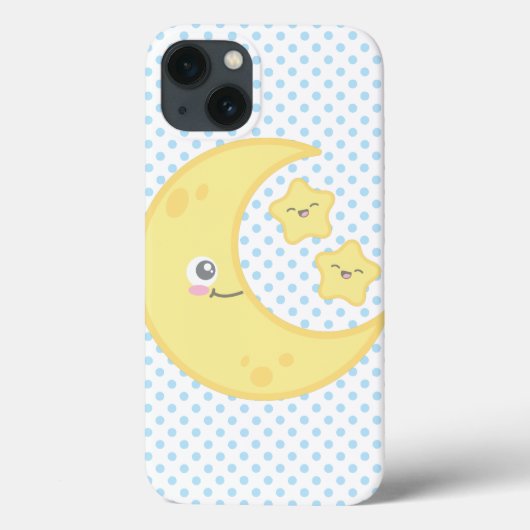Kawaii Moon en Stars iPad Air Case (Achterkant)