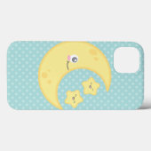 Kawaii Moon en Stars iPad Mini Case (Achterkant (horizontaal))