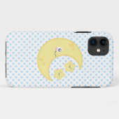 Kawaii Moon en Stars iPhone Case (Achterkant (horizontaal))