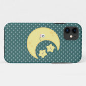 Kawaii Moon en Stars iPhone Case (Achterkant (horizontaal))
