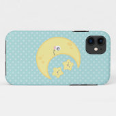 Kawaii Moon en Stars iPhone Case (Achterkant (horizontaal))