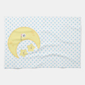 Kawaii Moon en Stars Kitchen Towel Theedoek (Horizontaal)