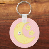 Kawaii Moon en Stars Sleutelhanger (Voorkant)
