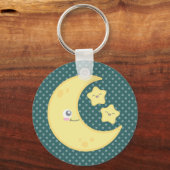 Kawaii Moon en Stars Sleutelhanger (Voorkant)
