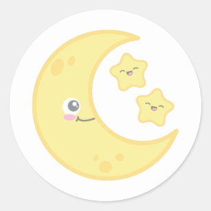 Kawaii Moon en Stars Stickers