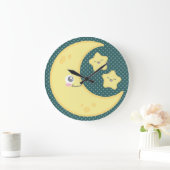 Kawaii Moon en Stars Wall Clock Grote Klok (Huis)