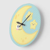 Kawaii Moon en Stars Wall Clock Grote Klok (Hoek)