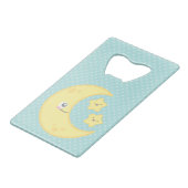 Kawaii Moon et étoiles Carte de crédit Ouverture d (Devant Angle)