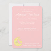 Kawaii Moon et Stars Baby Shower Invitations (Dos)