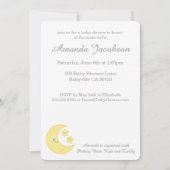 Kawaii Moon et Stars Baby Shower Invitations (Dos)