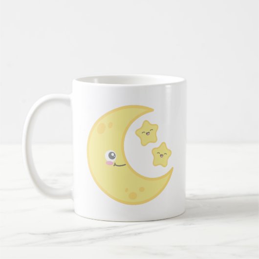 Kawaii Moon et Stars Mug (Gauche)