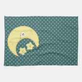 Kawaii Moon et Stars Serviette de cuisine (Horizontal)